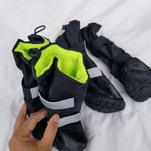 Dog Shoes Water Resistant with reflective velcro